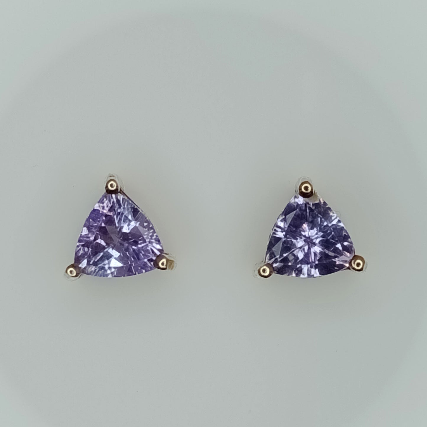 9K Fancy Tanzanite Gold Earrings and Pendant