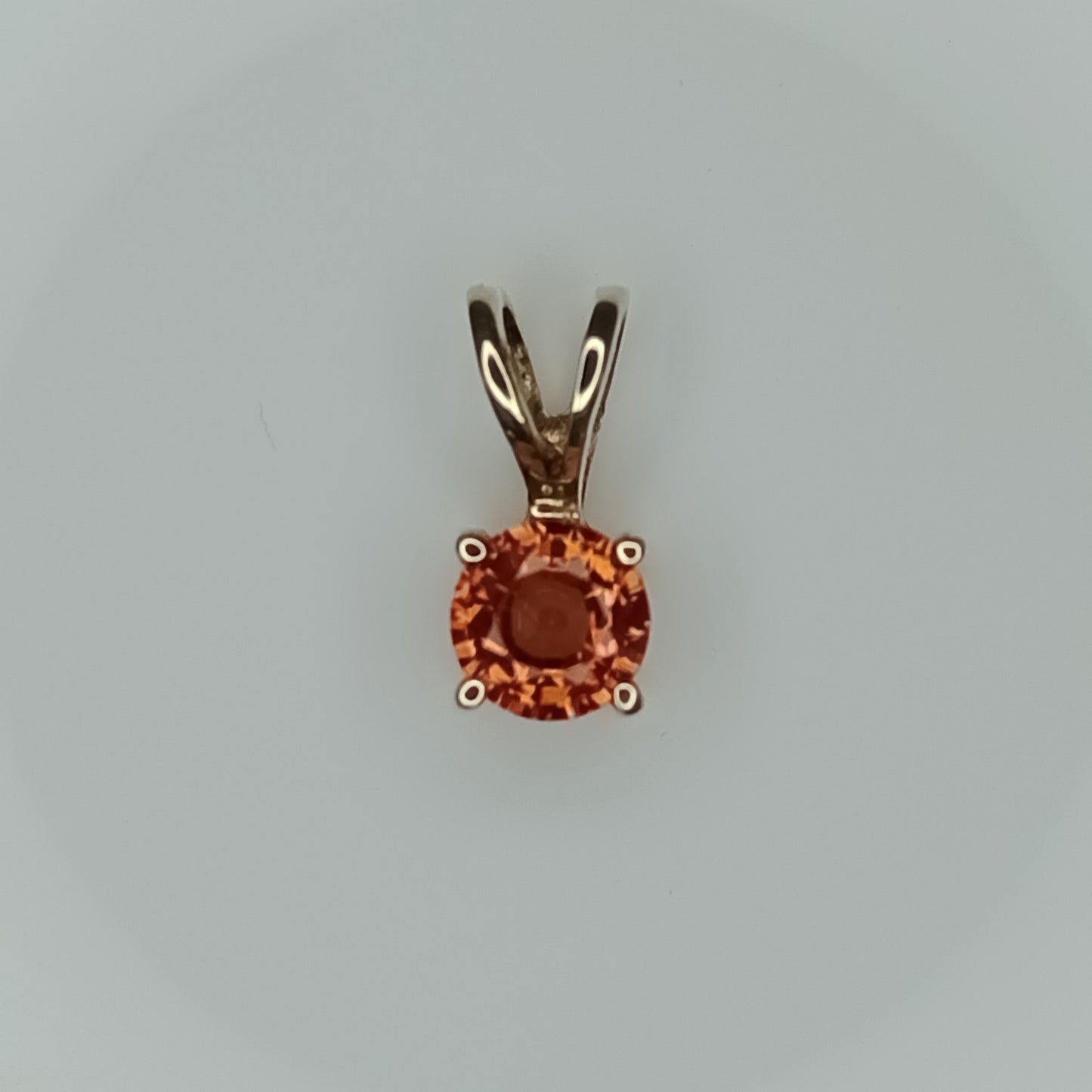 9K Sunset Ruby Gold Pendant