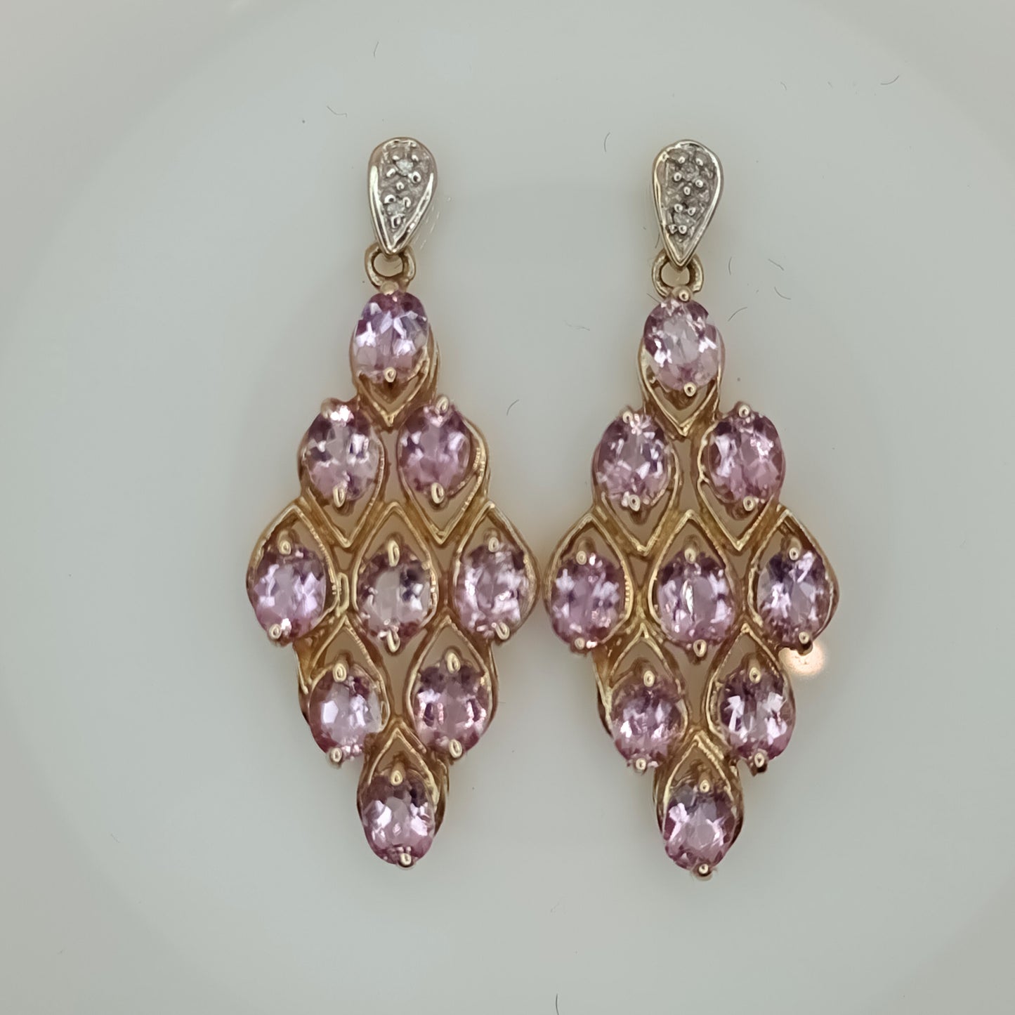 9K Katlang Imperial Topaz Gold Earrings