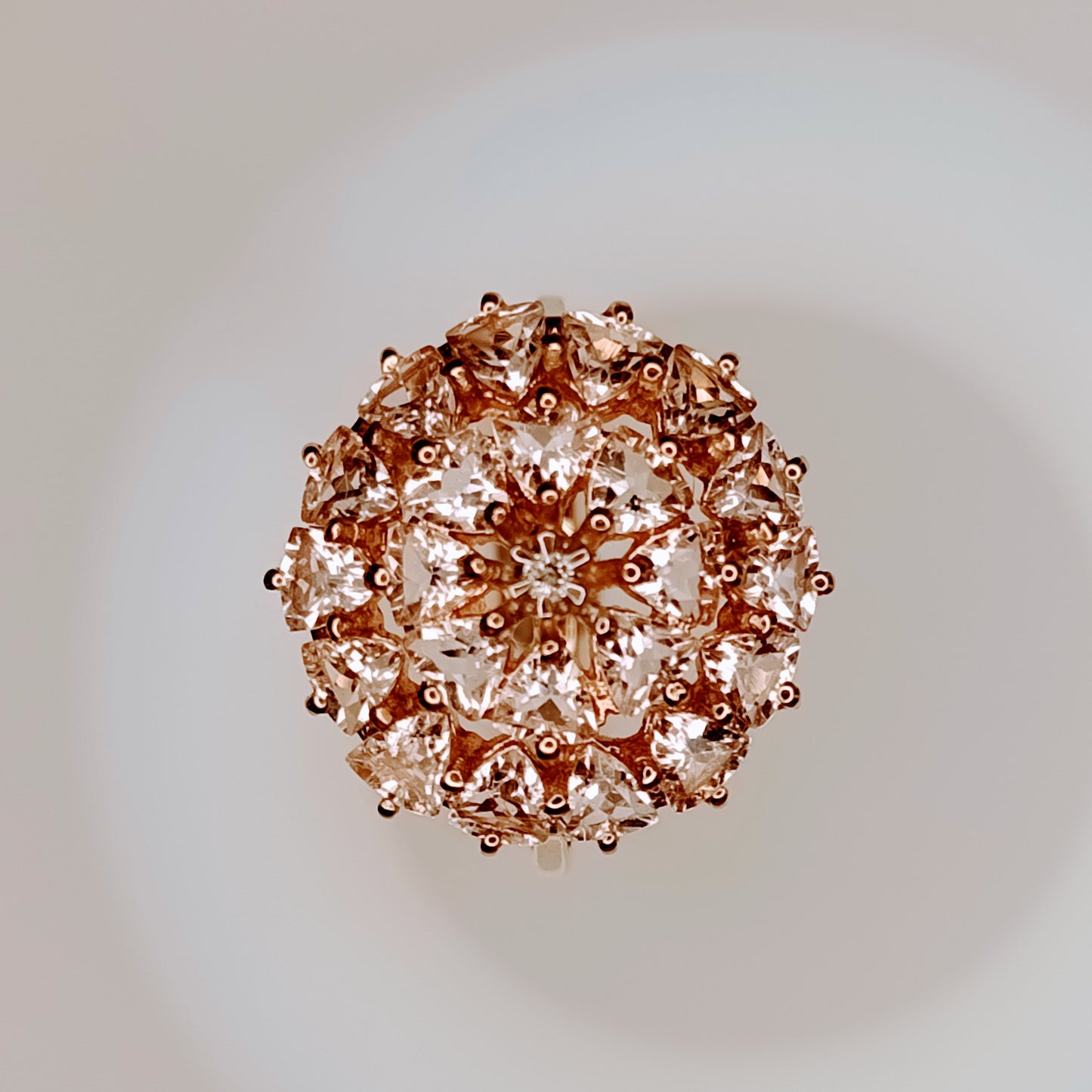 Mozambique Morganite 9k Gold Ring
