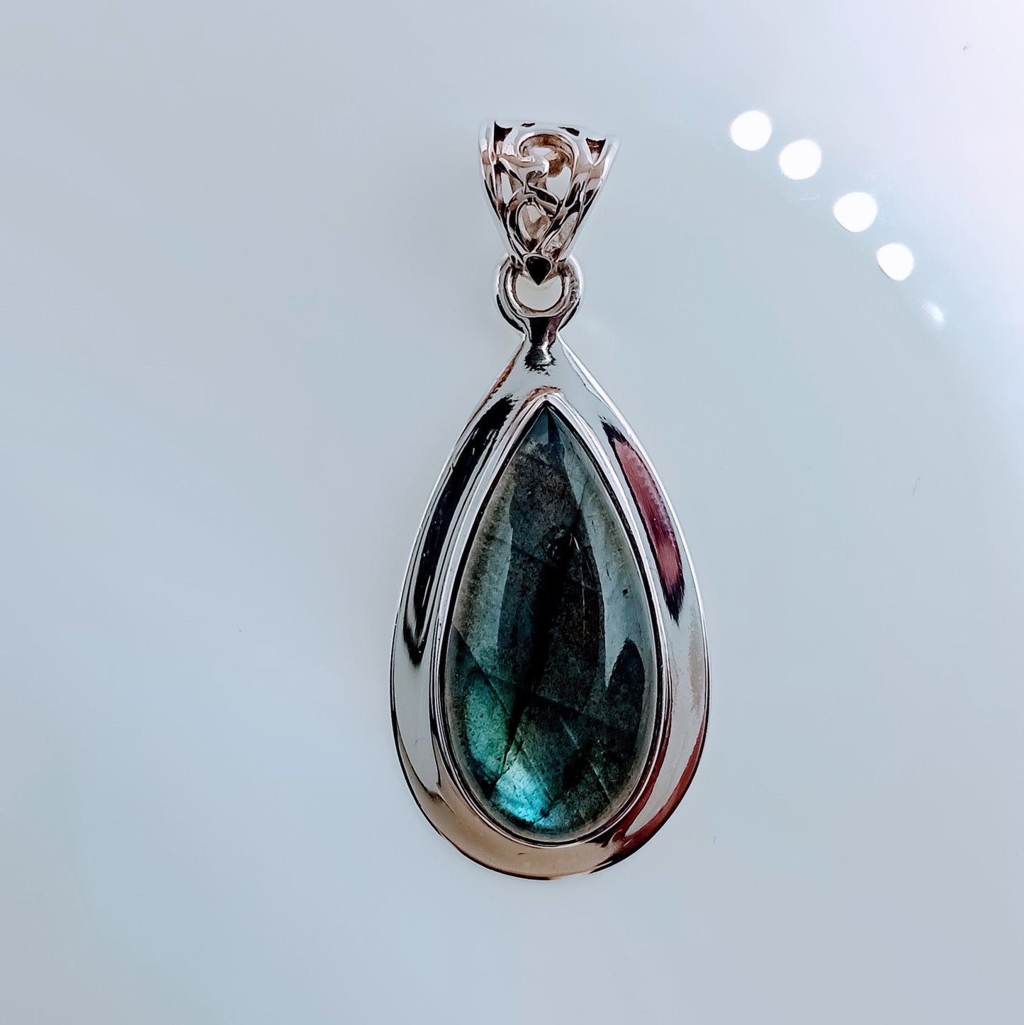 Labradorite Sterling Silver Pendant