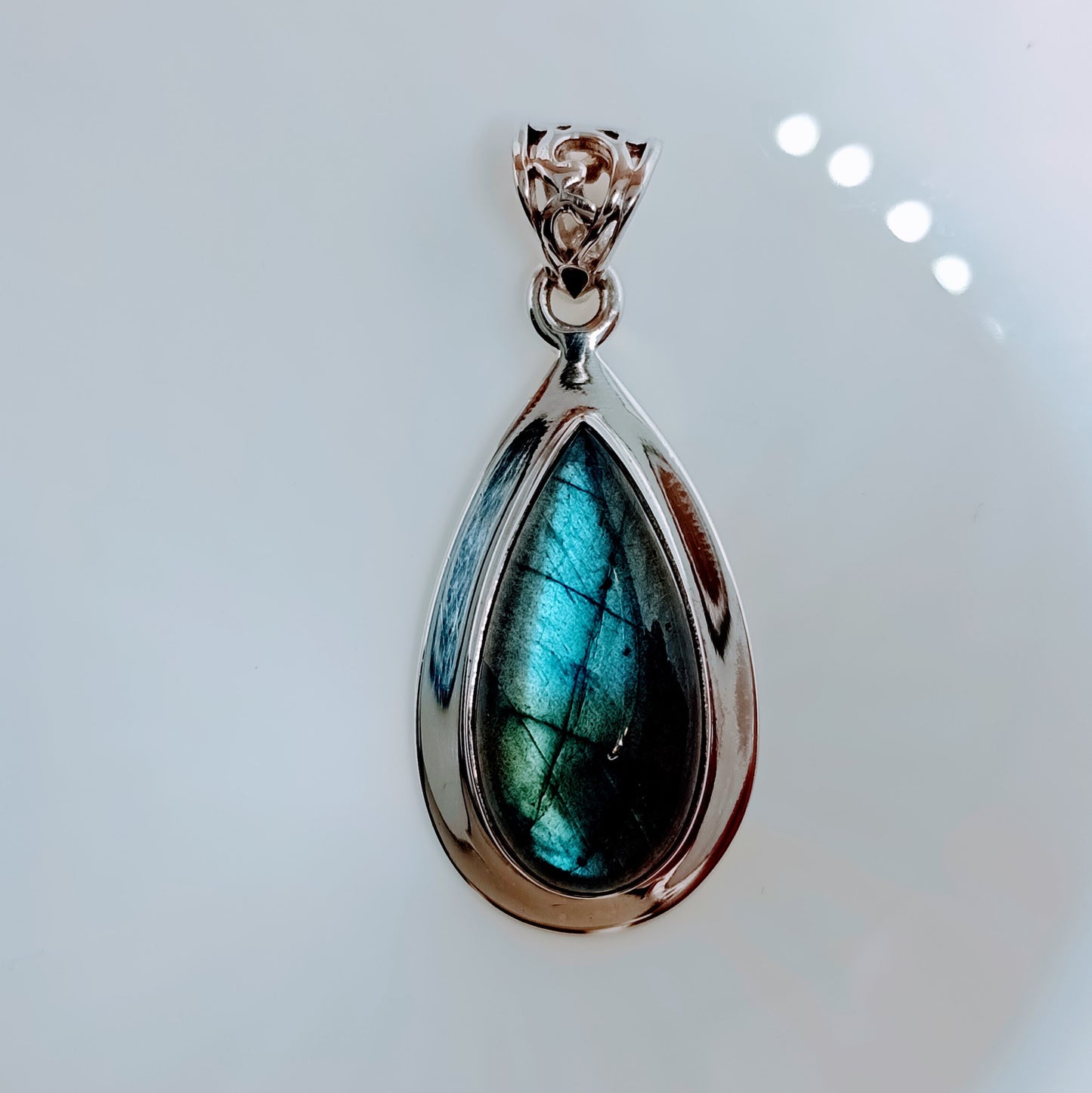 Labradorite Sterling Silver Pendant