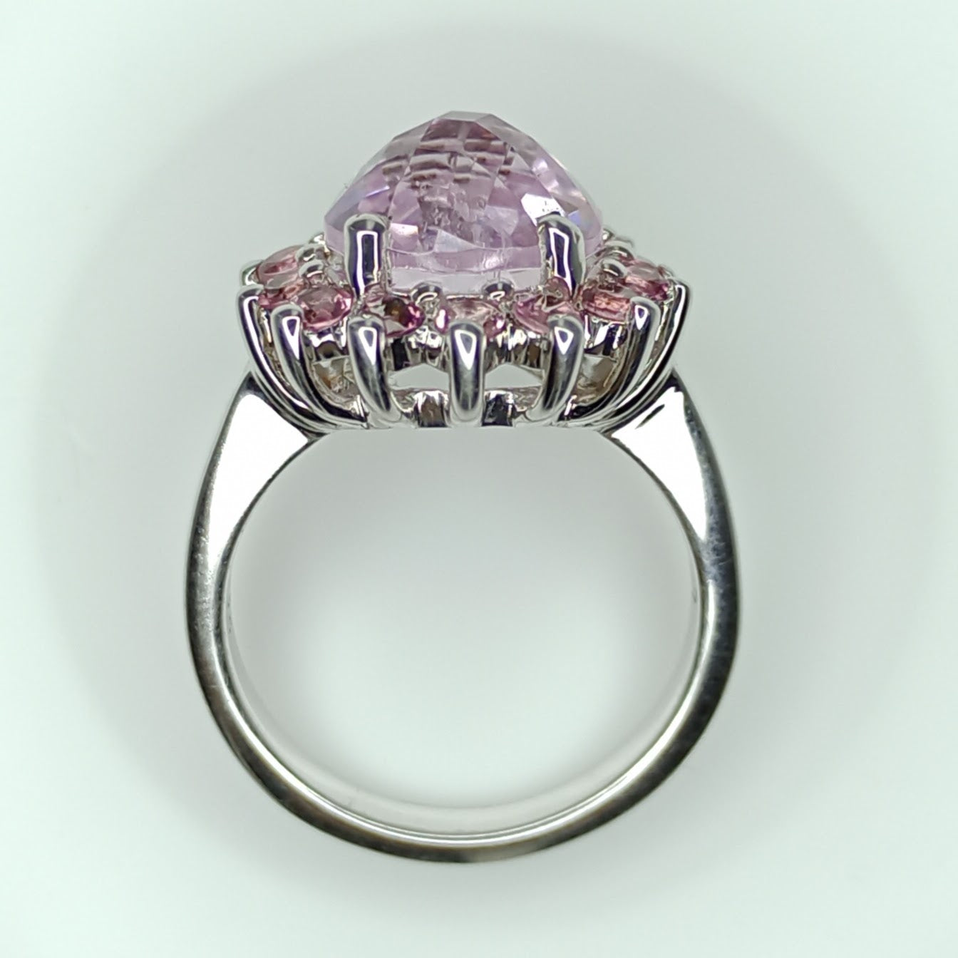 Mina Gerais Kunzite & Pink Tourmaline Sterling Silver Ring