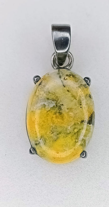 8.05ct Bumble Bee Jasper Sterling Silver Pendant