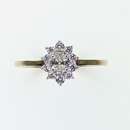 1/3 Diamond 9K Gold Tomas Rae Ring