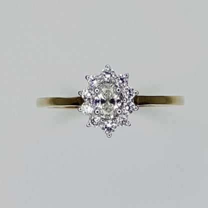 1/3 Diamond 9K Gold Tomas Rae Ring