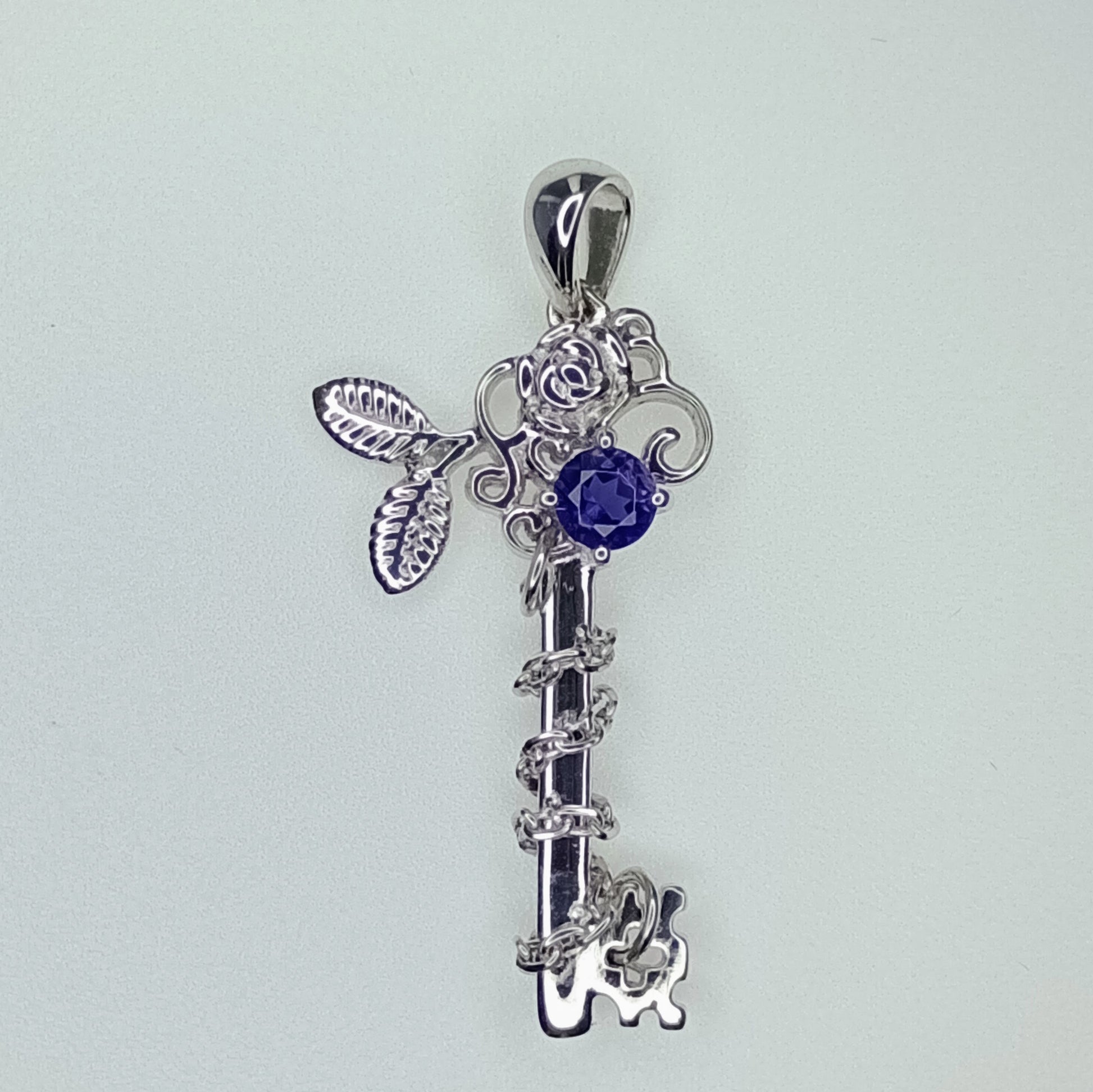 Bengal Iolite Key Pendant