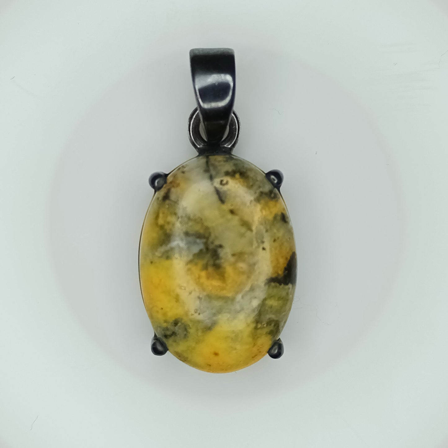 8.05ct Bumble Bee Jasper Sterling Silver Pendant