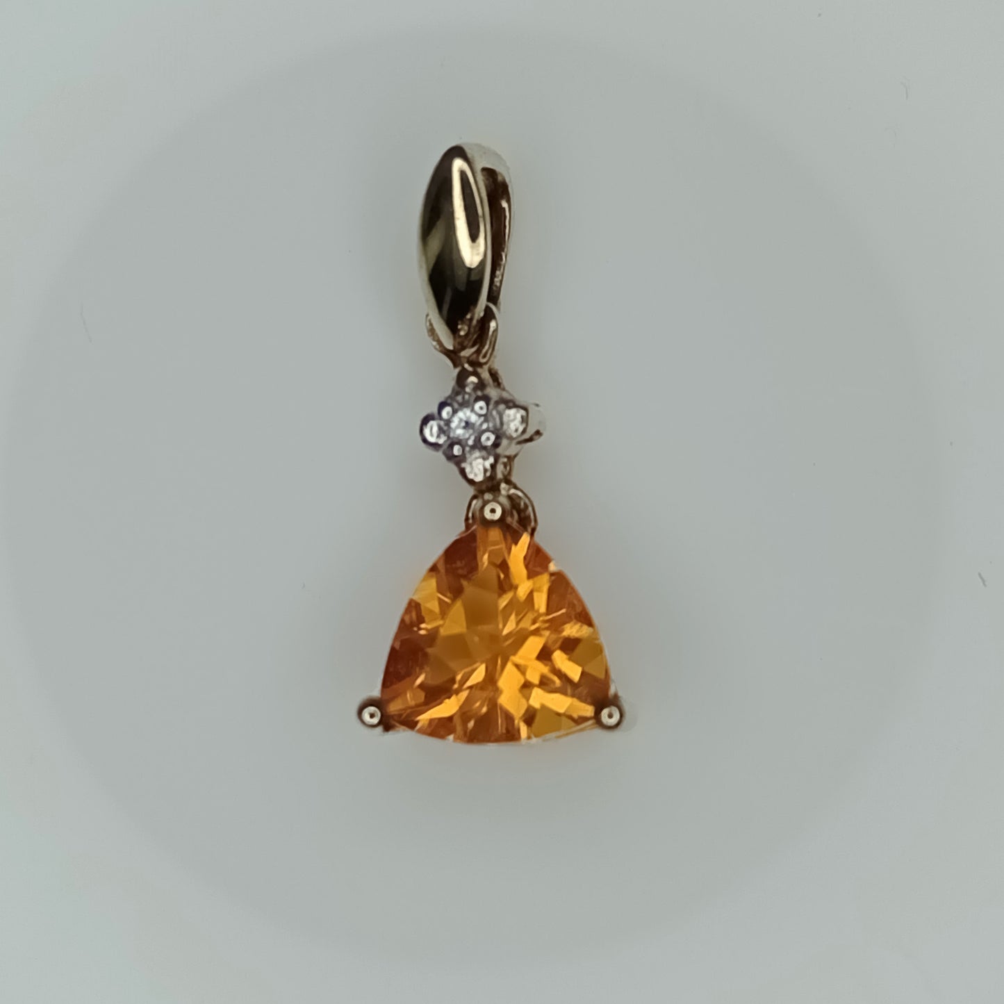 9K Buriti Fire Opal Gold Pendant