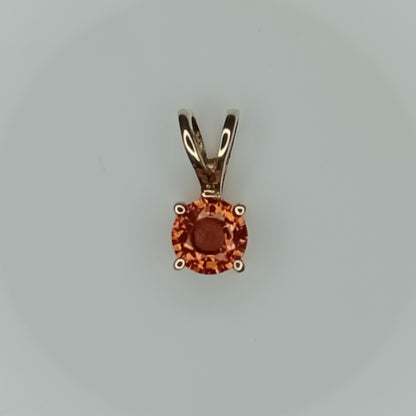 9K Sunset Ruby Gold Pendant