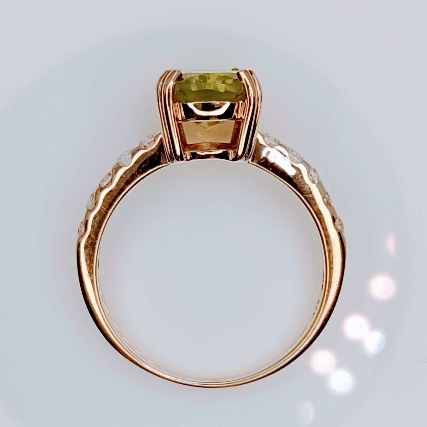 Manchurian Peridot 9k Gold Ring