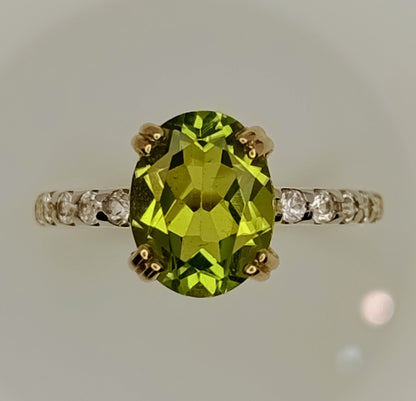 Manchurian Peridot 9k Gold Ring