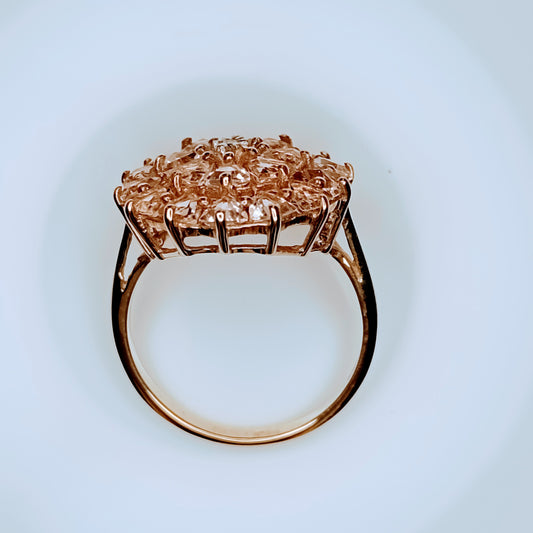 Mozambique Morganite 9k Gold Ring