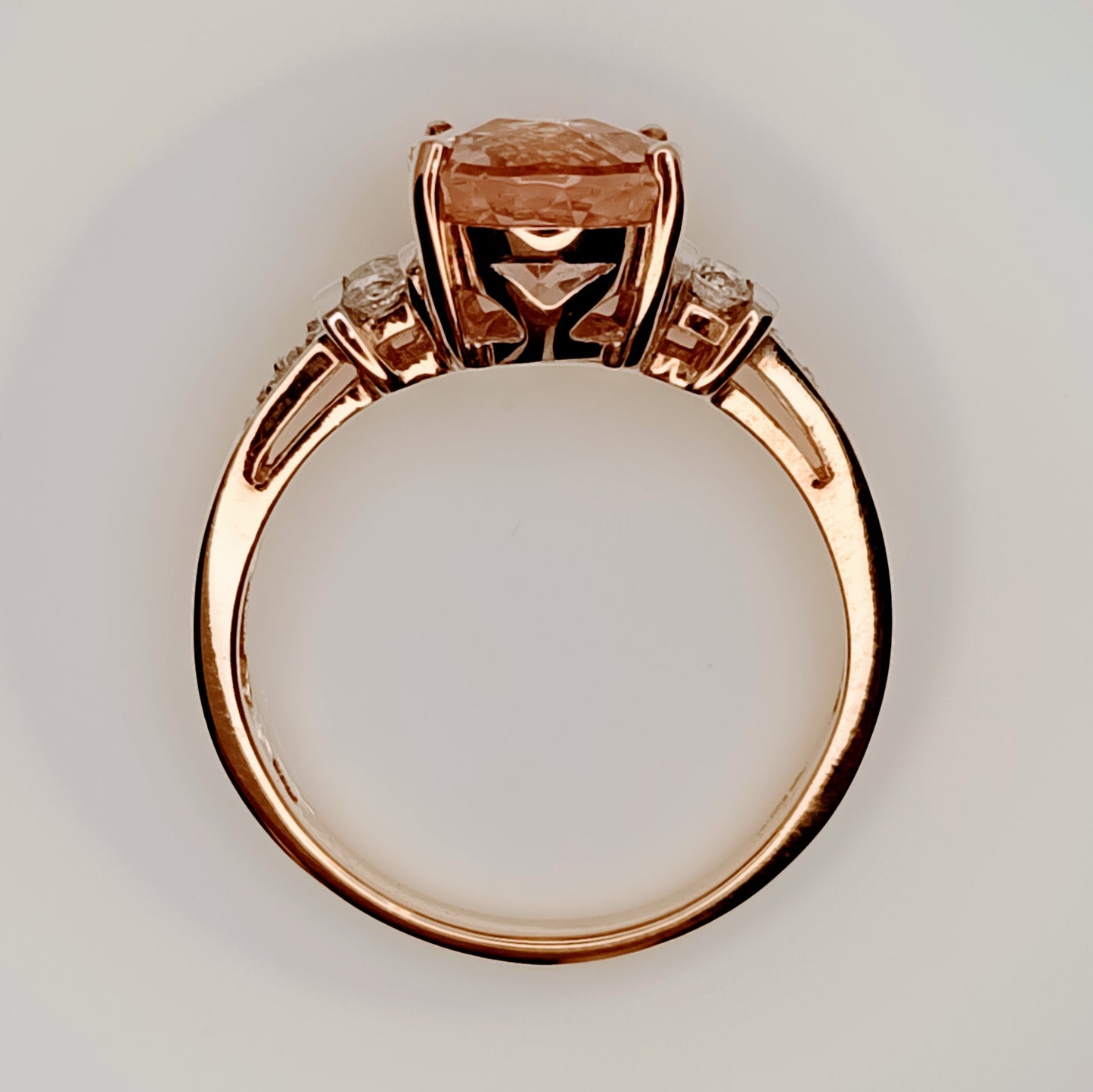 Nigerian Morganite 9k Gold Ring