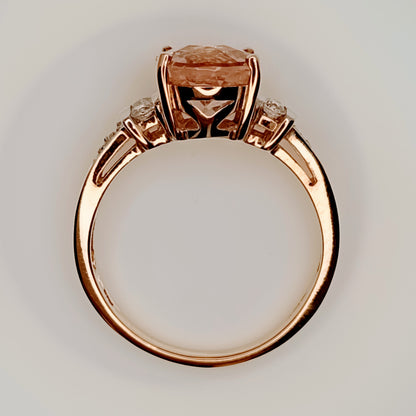 Nigerian Morganite 9k Gold Ring
