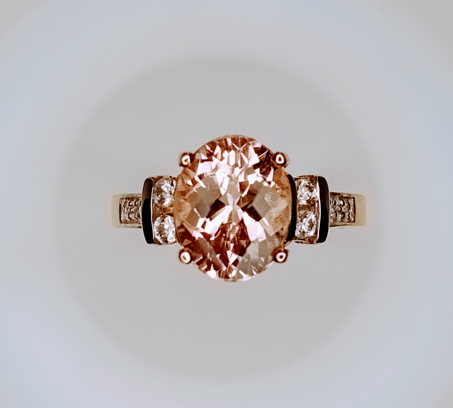 Nigerian Morganite 9k Gold Ring