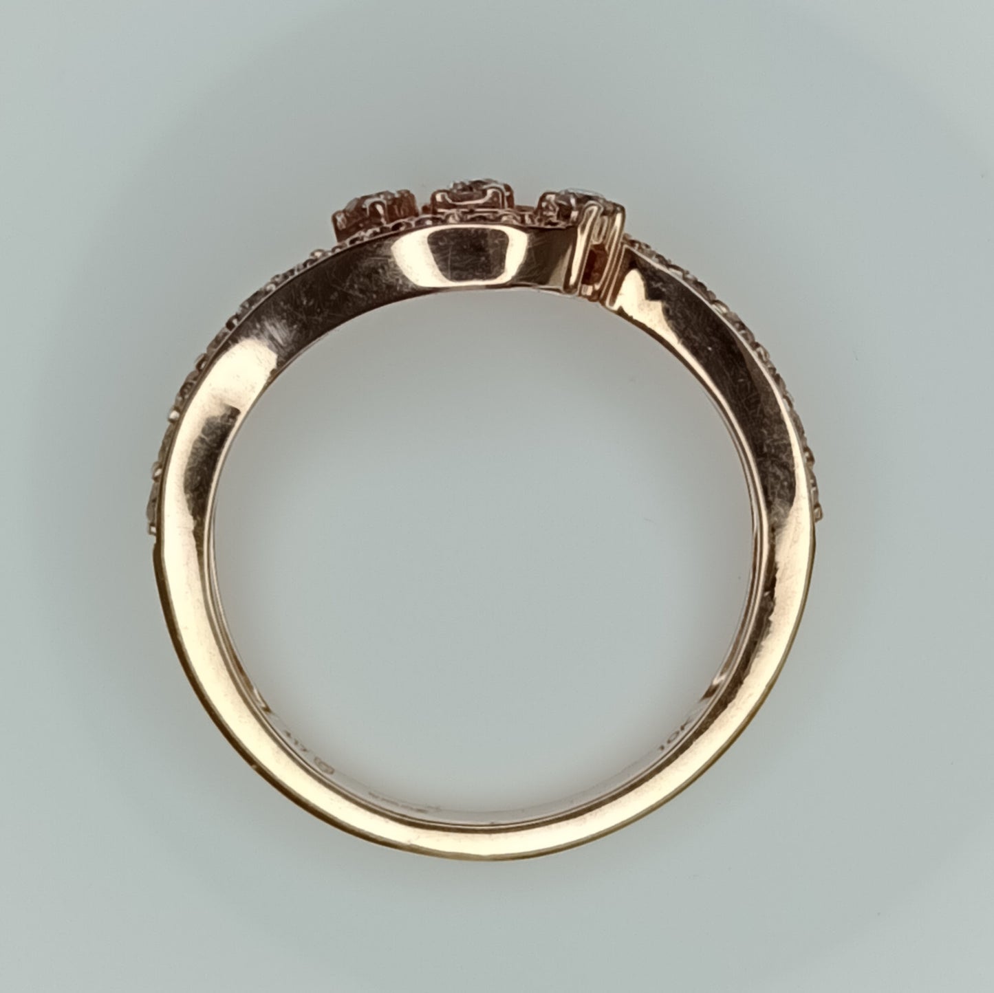 Natural Pink Diamond 9k Rose Gold Ring